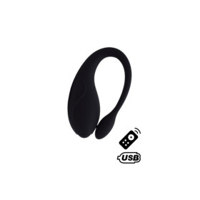 TANDEM Noir, stimulateur pour couple USB avec télécommande en silicone médical  
